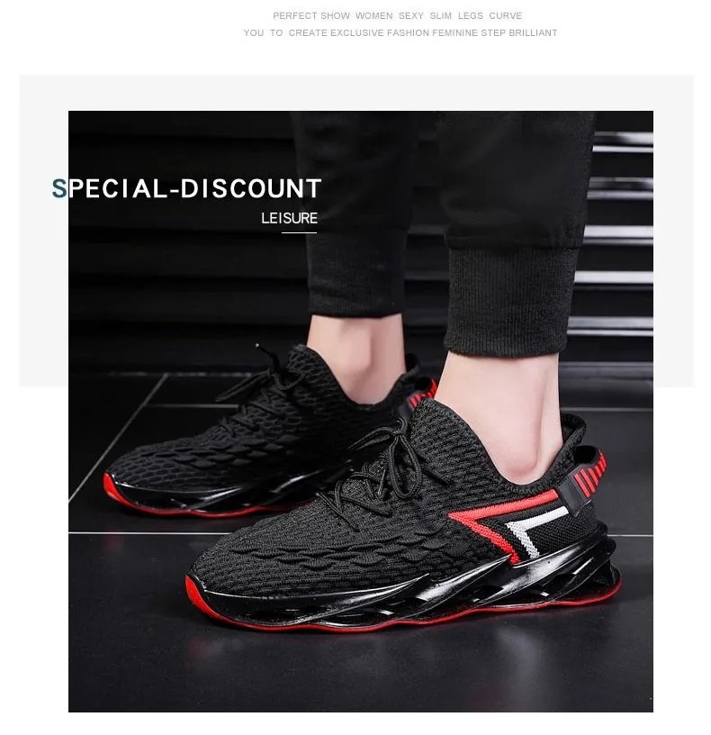 FEELING 2021 fashion men&apos;s shoes running shoes mesh breathable soft-soled sports shoes