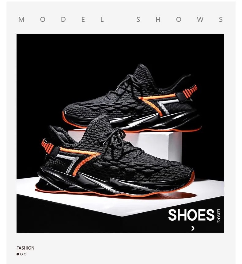 FEELING 2021 fashion men&apos;s shoes running shoes mesh breathable soft-soled sports shoes