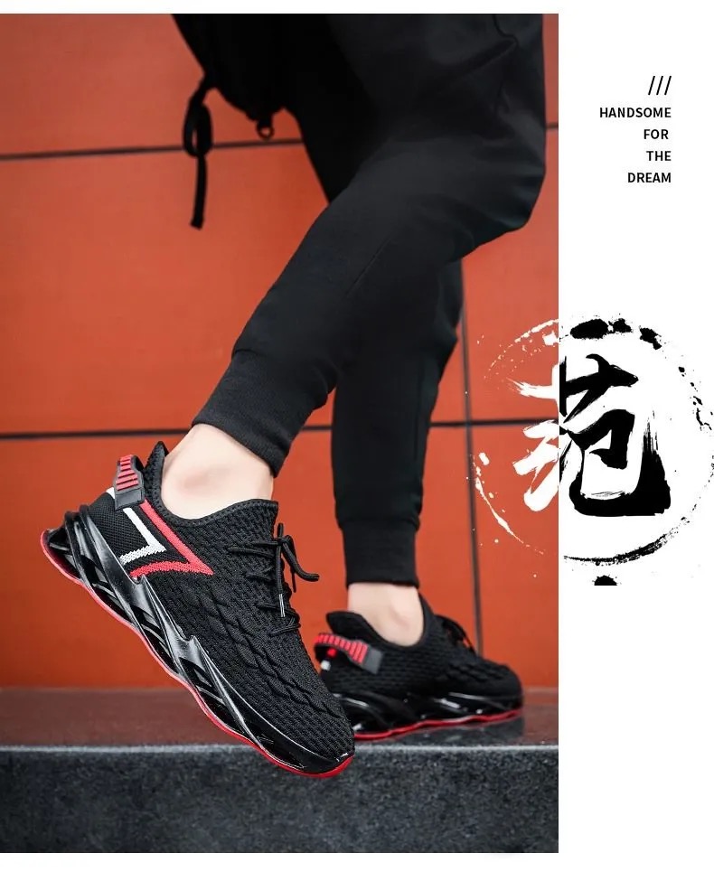 FEELING 2021 fashion men&apos;s shoes running shoes mesh breathable soft-soled sports shoes