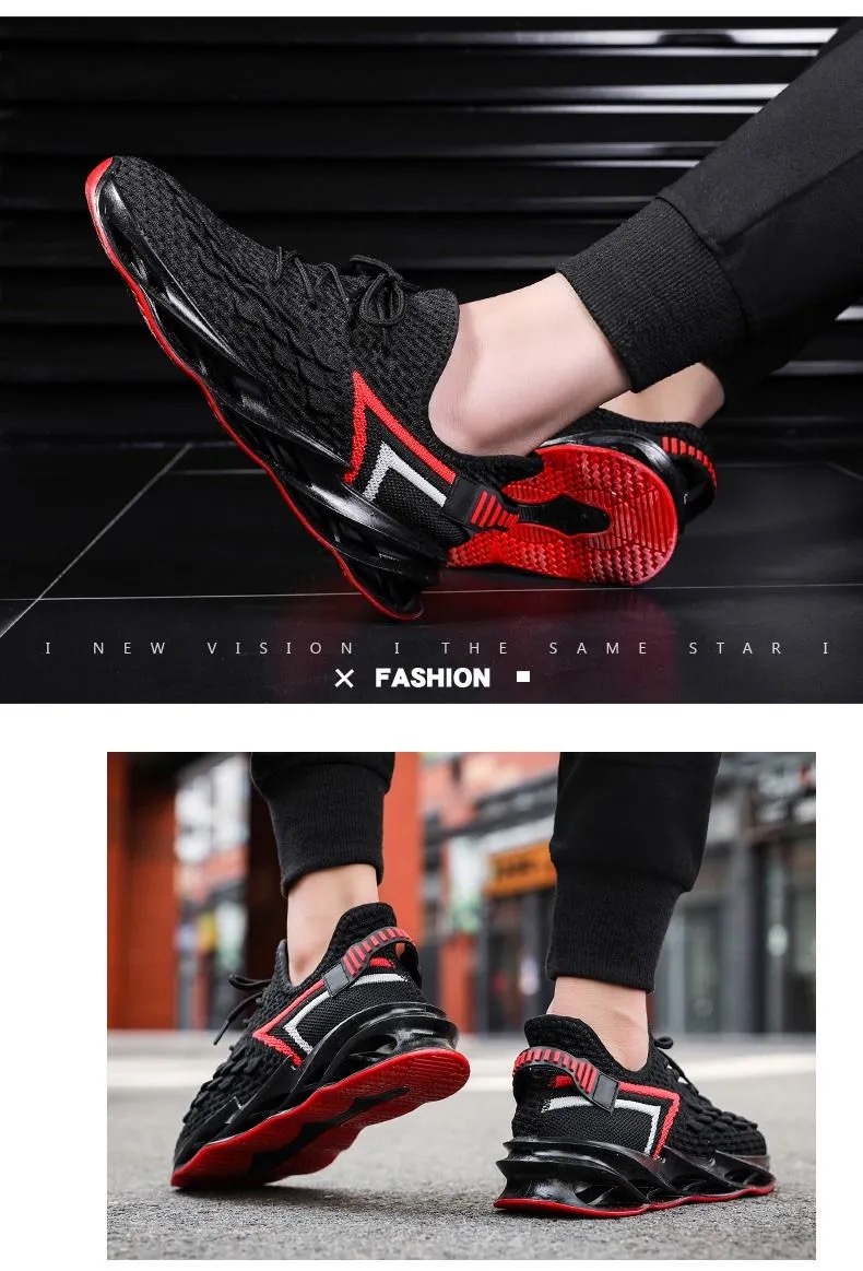 FEELING 2021 fashion men&apos;s shoes running shoes mesh breathable soft-soled sports shoes