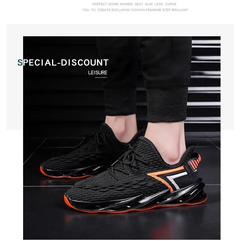 FEELING 2021 fashion men&apos;s shoes running shoes mesh breathable soft-soled sports shoes