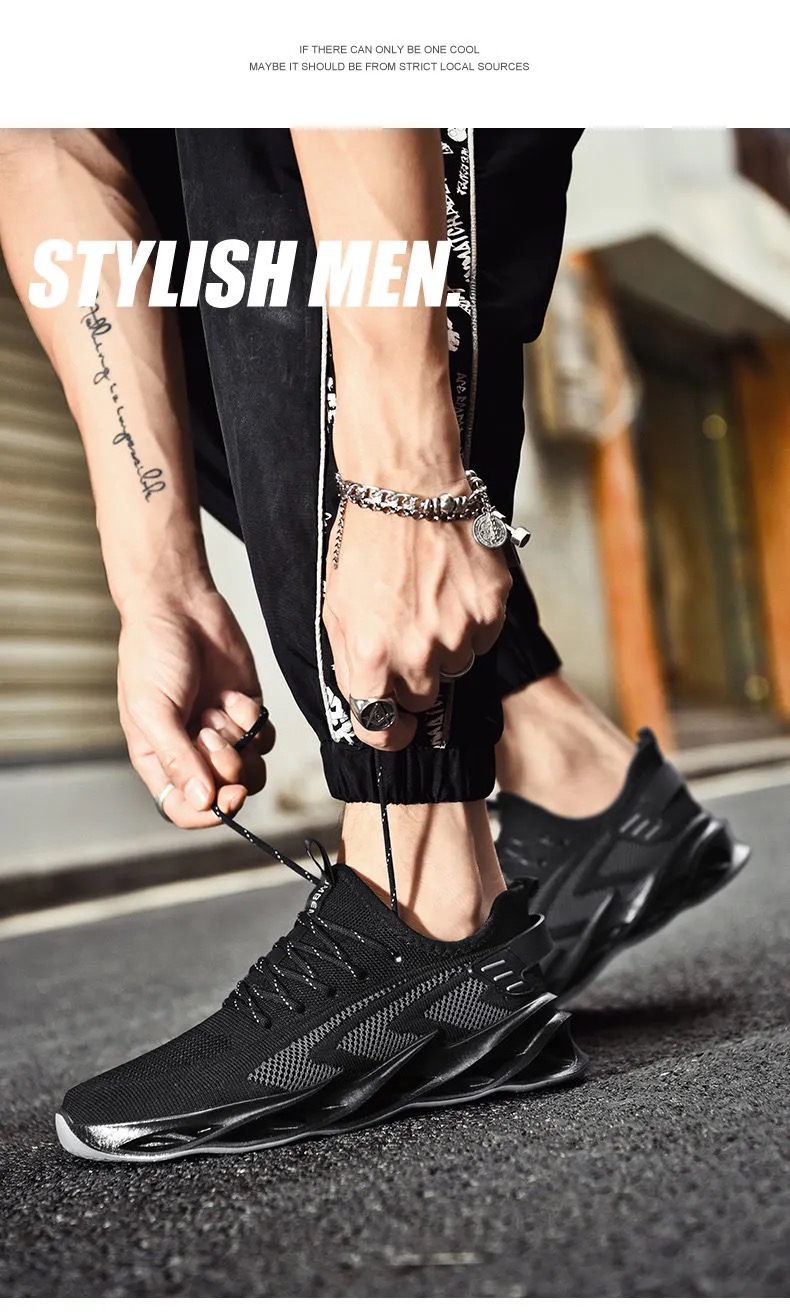 FEELNG fashion men&apos;s shoes 2021 breathable casual mesh sneakers out shoes