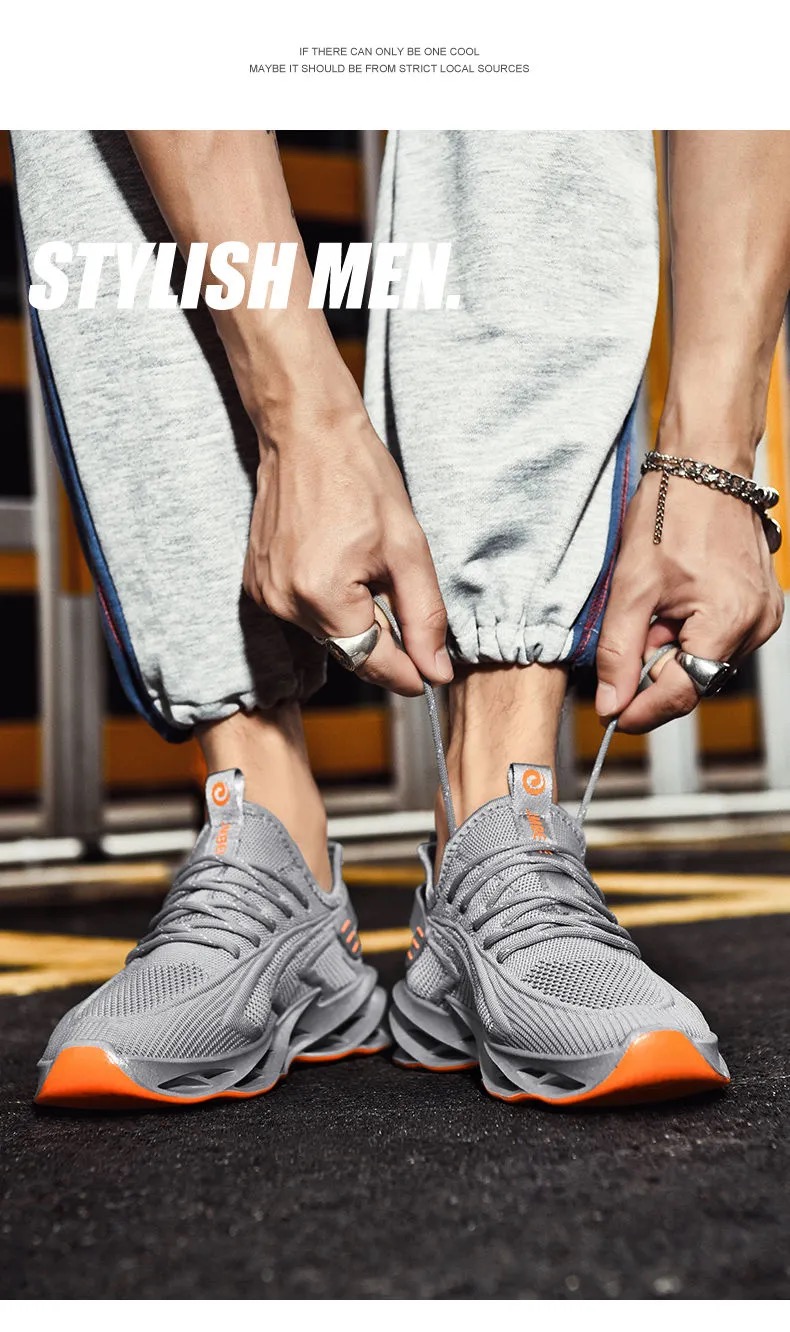 FEELNG fashion men&apos;s shoes 2021 breathable casual mesh sneakers out shoes