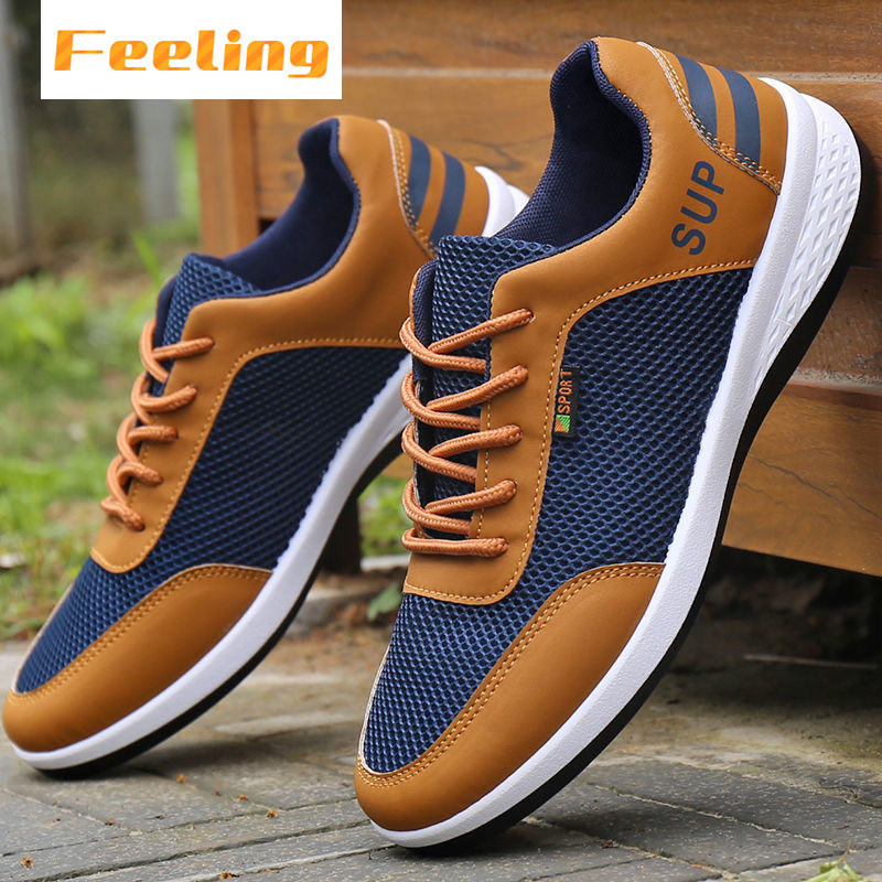 FEELING men&apos;s shoes sports shoes men&apos;s casual breathable shoes mesh shoes running shoes out shoes