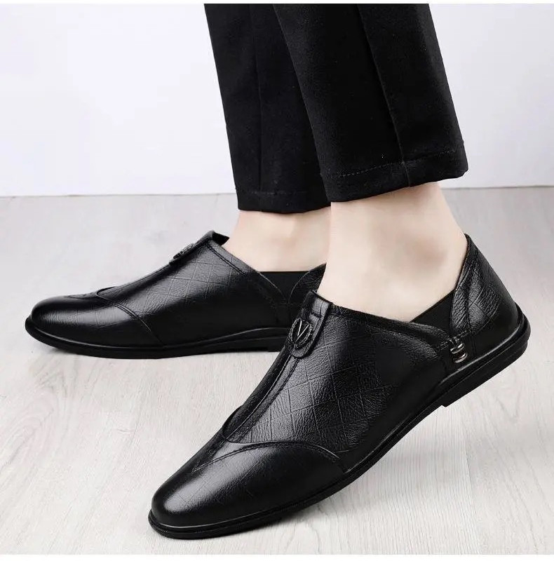 FEELING men&apos;s shoes leather shoes casual leather shoes men&apos;s Loafers &amp; Slip-Ons fashion men&apos;s shoes