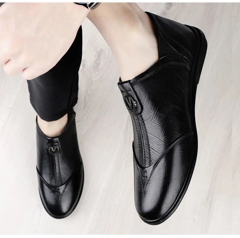FEELING men&apos;s shoes leather shoes casual leather shoes men&apos;s Loafers &amp; Slip-Ons fashion men&apos;s shoes