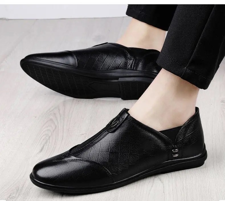 FEELING men&apos;s shoes leather shoes casual leather shoes men&apos;s Loafers &amp; Slip-Ons fashion men&apos;s shoes