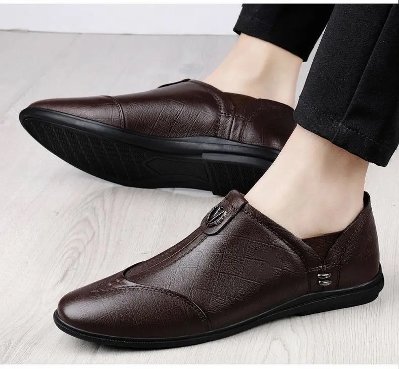 FEELING men&apos;s shoes leather shoes casual leather shoes men&apos;s Loafers &amp; Slip-Ons fashion men&apos;s shoes