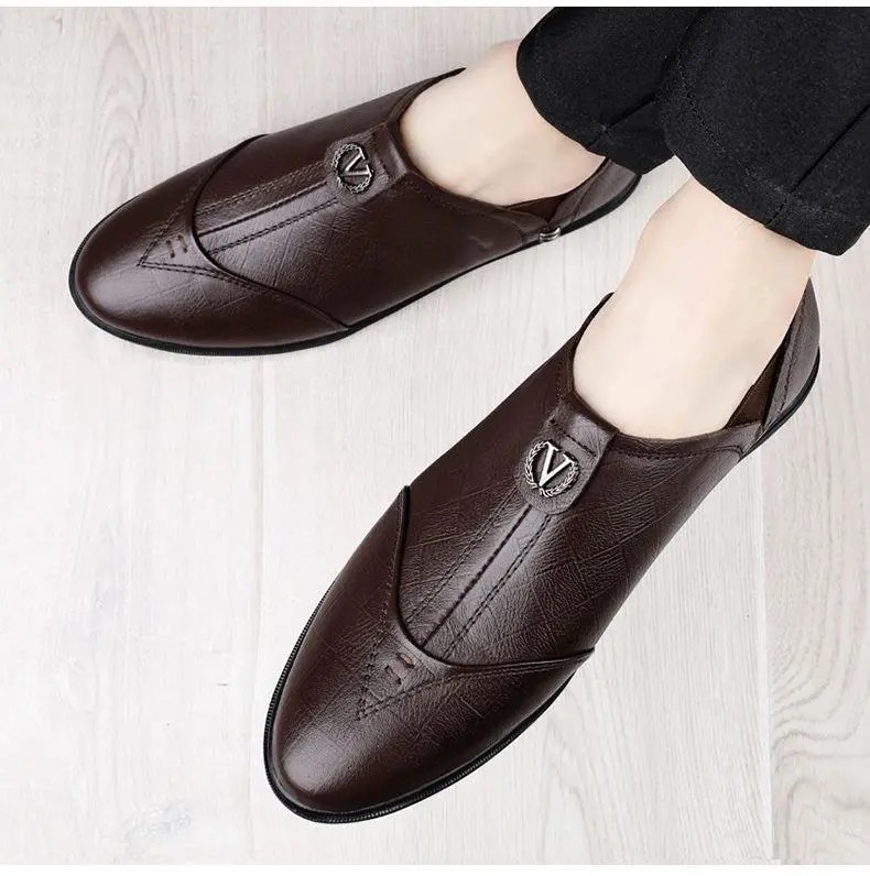 FEELING men&apos;s shoes leather shoes casual leather shoes men&apos;s Loafers &amp; Slip-Ons fashion men&apos;s shoes