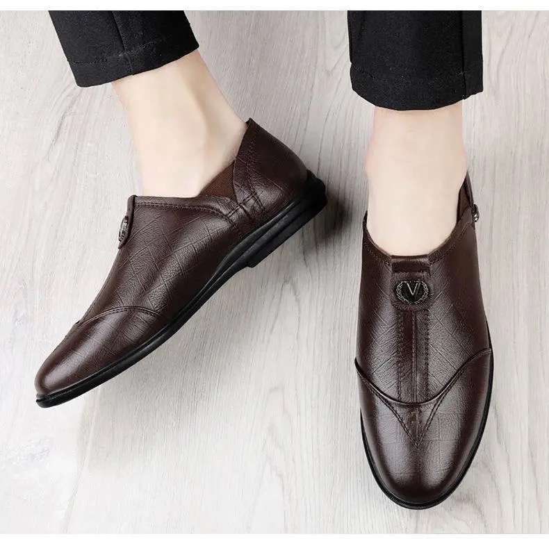 FEELING men&apos;s shoes leather shoes casual leather shoes men&apos;s Loafers &amp; Slip-Ons fashion men&apos;s shoes