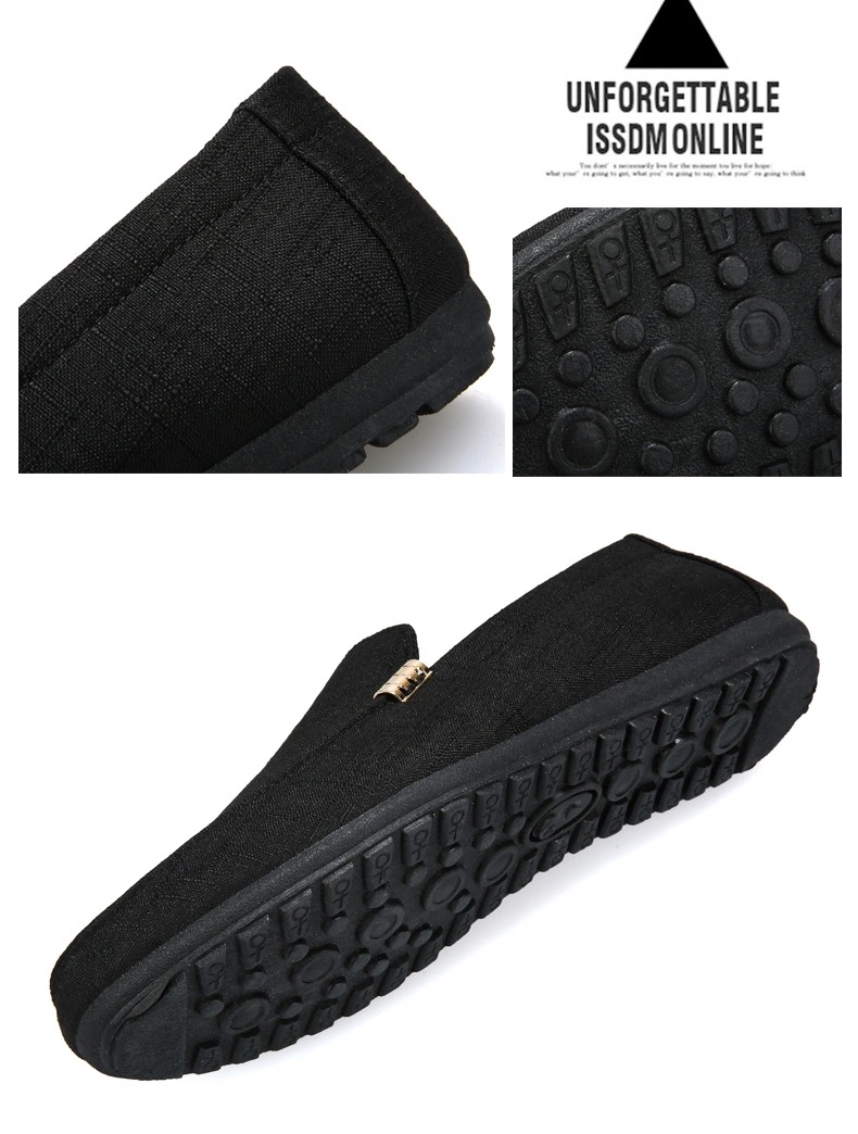 2021 men&apos;s shoes fashion breathable bean shoes men&apos;s casual shoes canvas shoes British style