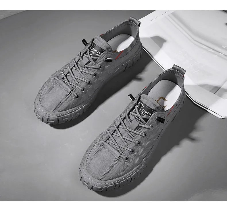 2021 men&apos;s shoes new breathable ice silk cloth casual sports shoes canvas shoes