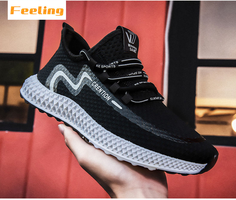 2021 new men&apos;s running shoes shock absorption mesh breathable casual shoes men&apos;s sports shoes