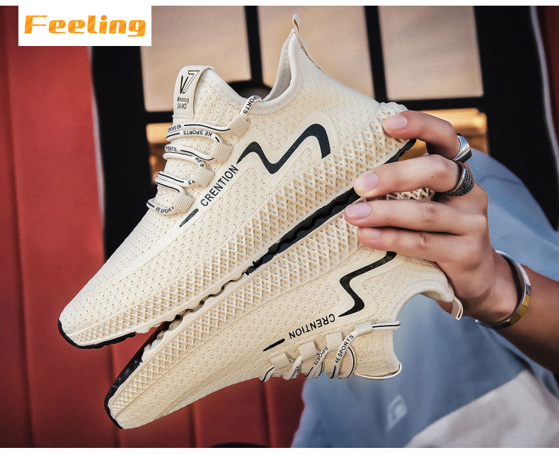 2021 new men&apos;s running shoes shock absorption mesh breathable casual shoes men&apos;s sports shoes