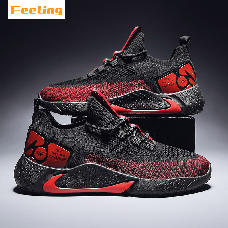 2021 men&apos;s shoes stretch cloth fashion sneakers black gold casual men&apos;s shoes running shoes