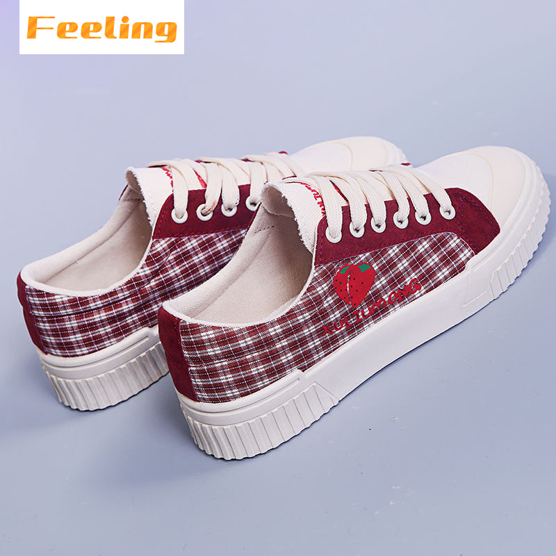 FEELING new women&apos;s shoes canvas shoes sweet style fashion sports shoes student shoes