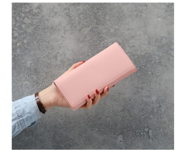 FEELING women&apos;s wallets fashion love buckle wallets long wallets large-capacity wallets