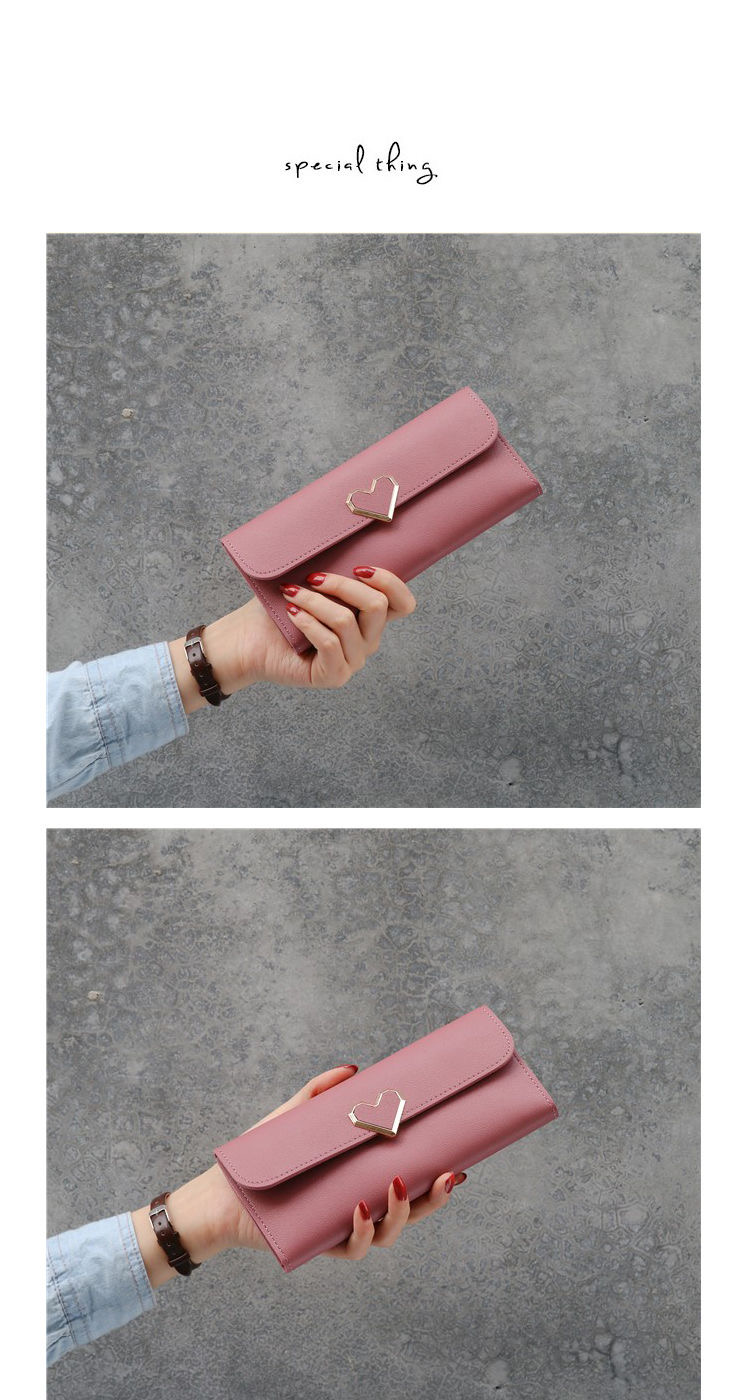 FEELING women&apos;s wallets fashion love buckle wallets long wallets large-capacity wallets