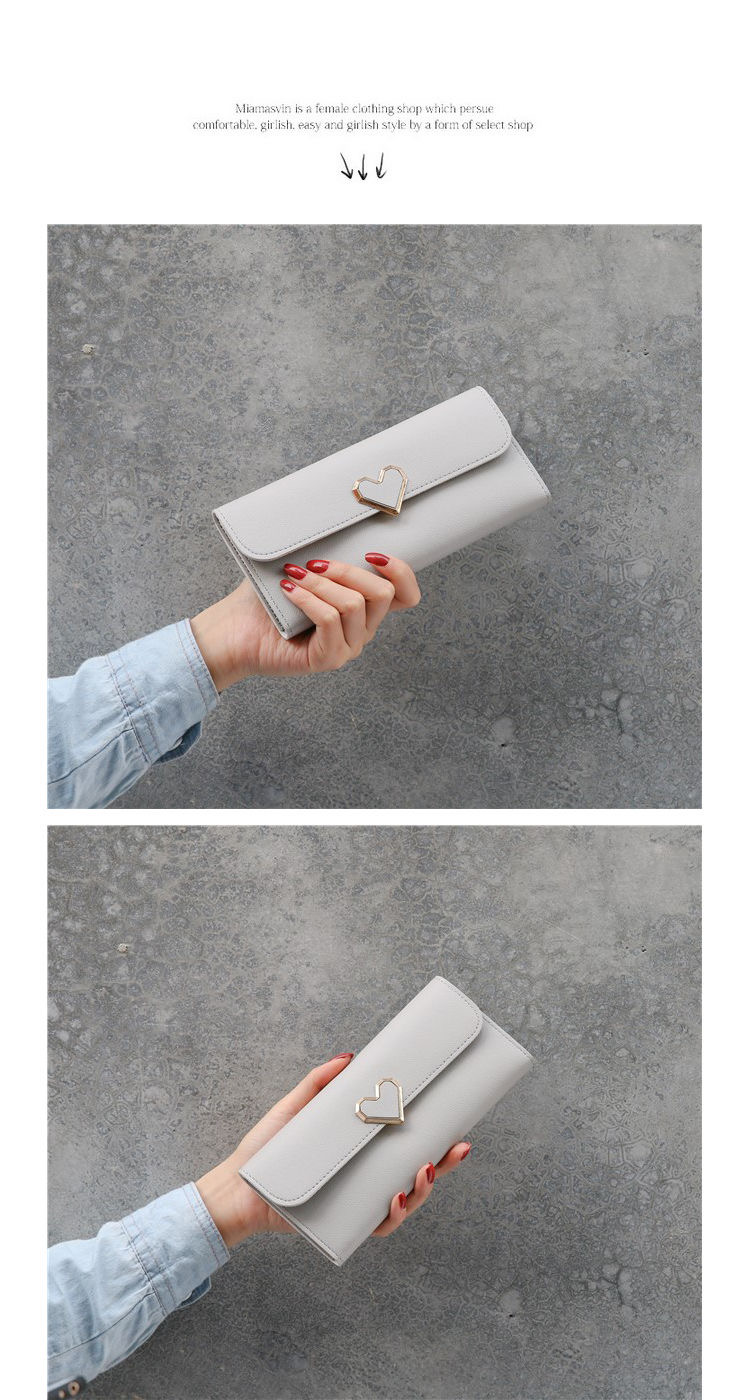 FEELING women&apos;s wallets fashion love buckle wallets long wallets large-capacity wallets