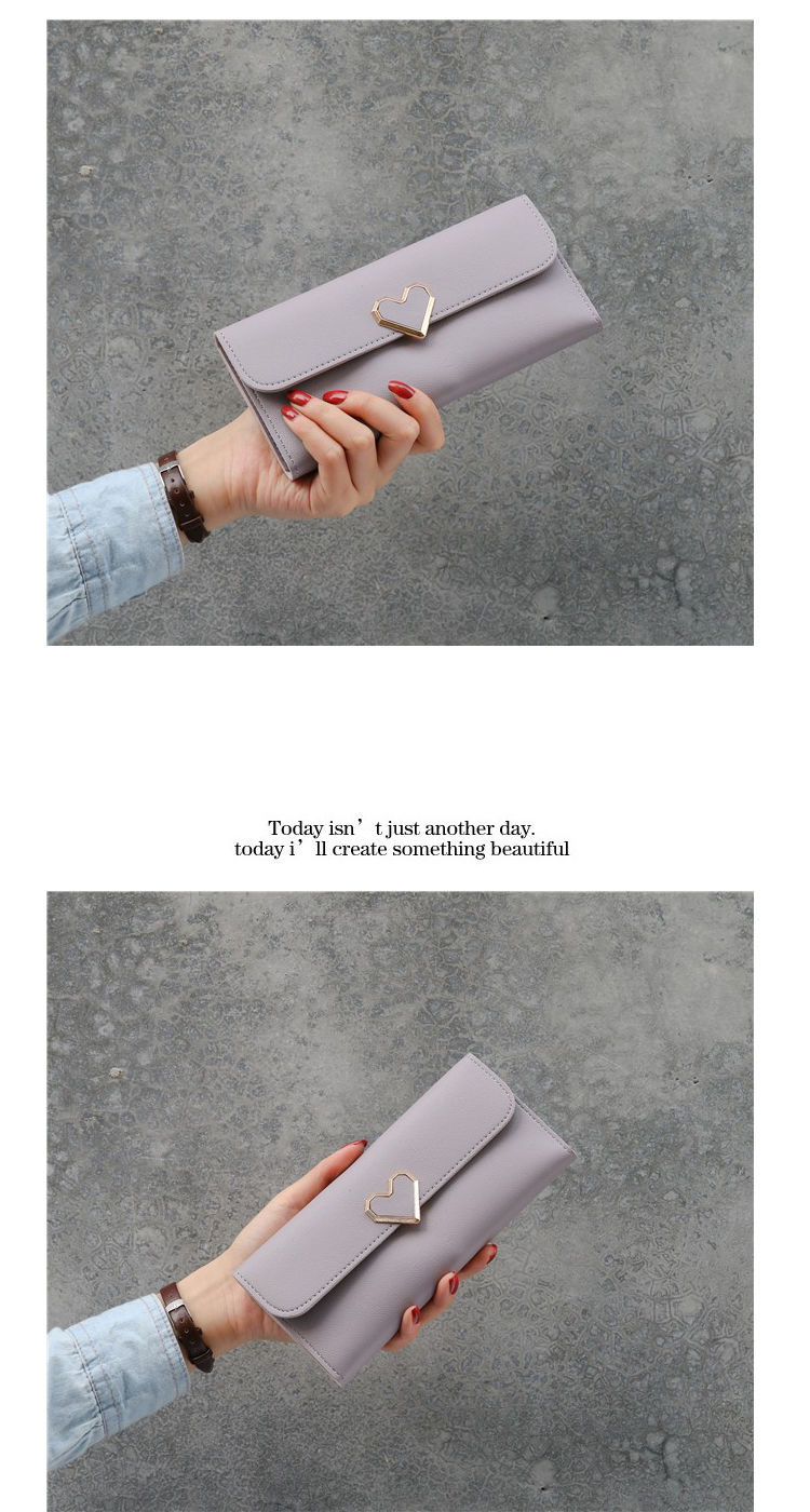 FEELING women&apos;s wallets fashion love buckle wallets long wallets large-capacity wallets