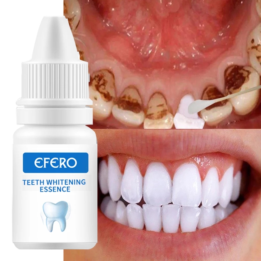 EFERO Teeth Whitening Essence Liquid Oral Hygiene Whiten Teeth Remove Plaque Stains Fresh Breath