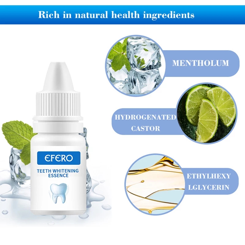 EFERO Teeth Whitening Essence Liquid Oral Hygiene Whiten Teeth Remove Plaque Stains Fresh Breath