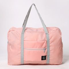 Foldable Travelling Bags Unisex Large Capacity Bag Luggage Women WaterProof Handbags Traveller Bags Pink