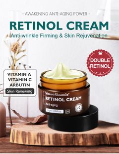 VIBRANT GLAMOUR Retinol Face Cream Firming Lifting Anti-Wrinkle Brightening Moisturizing Skin Care Retinol Face Cream 30g