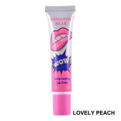 Amazing Peel Off Liquid Lipstick Waterproof Long Lasting Lip Gloss Mask Moisturizer Makeup Tear Pull Lip Lint Cosmetic Lovely Peach