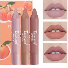 3pcs/set Velvet Matte Lipsticks Pencil Waterproof Long Lasting Lip Tint Pen Makeup Cosmetics set A( colour 1,2,3)