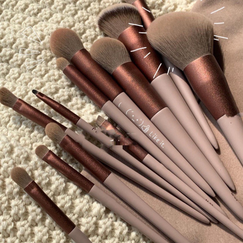 13Pcs Makeup Brushes Set Foundation  Powder Eyeshadow Concealer Blending Makeup brush set Beauty Tool with Bag New Arrival