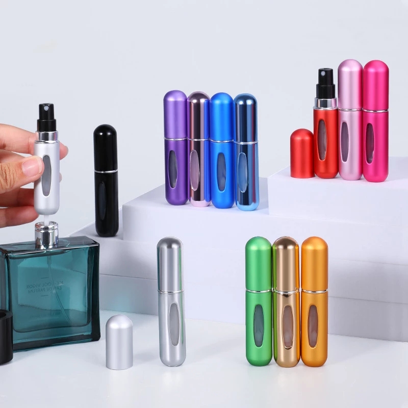 New Arrival Portable Mini Refillable Perfume Bottle With Spray Scent Pump Empty Cosmetic Containers Atomizer Bottle For Travel Tool