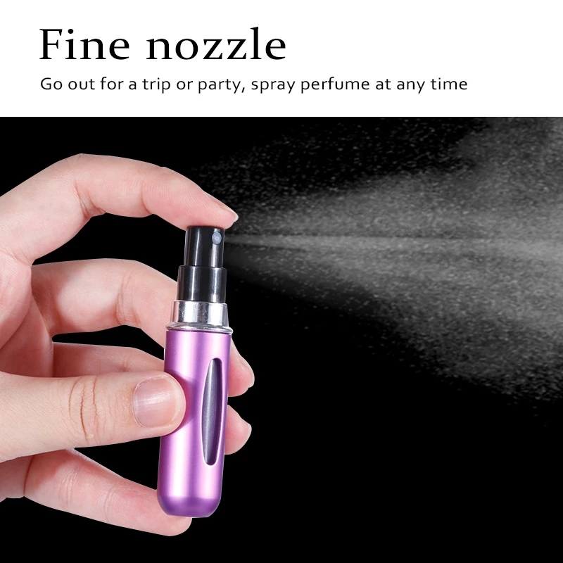 New Arrival Portable Mini Refillable Perfume Bottle With Spray Scent Pump Empty Cosmetic Containers Atomizer Bottle For Travel Tool