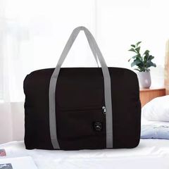 Foldable Travelling Bags Unisex Large Capacity Bag Luggage Women WaterProof Handbags Traveller Bags Black