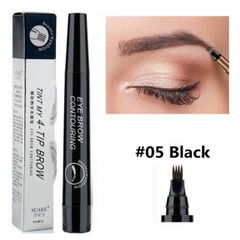 New Arrival 4 Tip Microblading Tattoo Eyebrow Pencil Brow Tattoo Pen Paint Makeup Eyebrows Waterproof Gray Brown Black