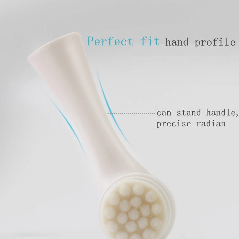 Double-Sided Silicone Face Cleansing Brush Facial Cleanser Blackhead Removal Product Pore Cleaner Exfoliator Face Scrub Brush