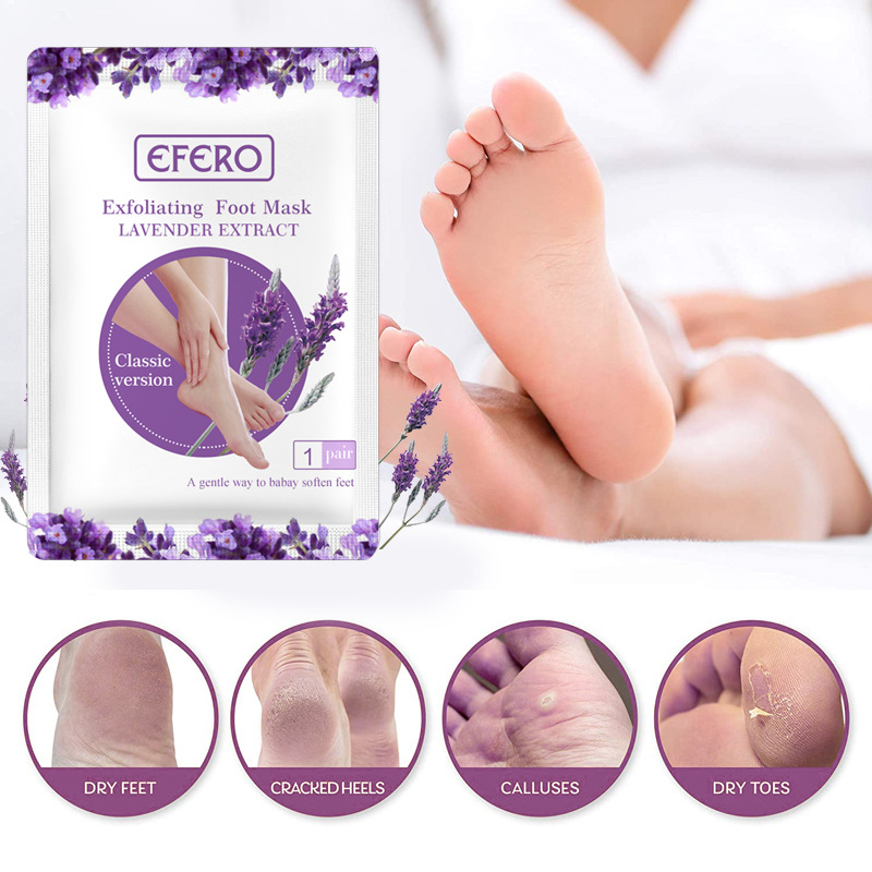 Aloe Vera Foot Peeling Mask Exfoliating Heels Calluses Remove Foot Patches Dead Skin Remover Pedicure Socks Foot Care Tool Foot Spa1Pair