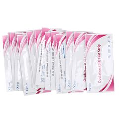 10Pcs LH Tests Ovulation Urine Test Strips LH Ovulation Test Strips First Response Over 99% Accuracy  Ovulation Test (10 Strips) Pink 10Pcs