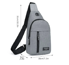 Chest Bag Fashion New Solid Color Men Chest Bag Outdoor Casual Fashion One Shoulder Crossbody Bag