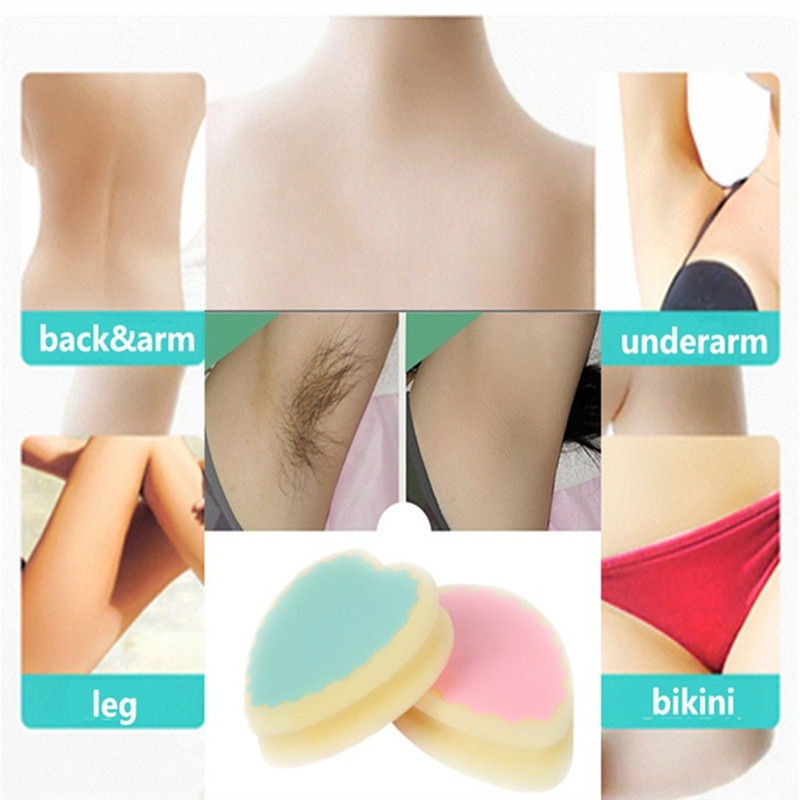 1pc Magic Painless Hair Removal Depilation Sponge Pad Remove Hair Remover beauty tool for summer