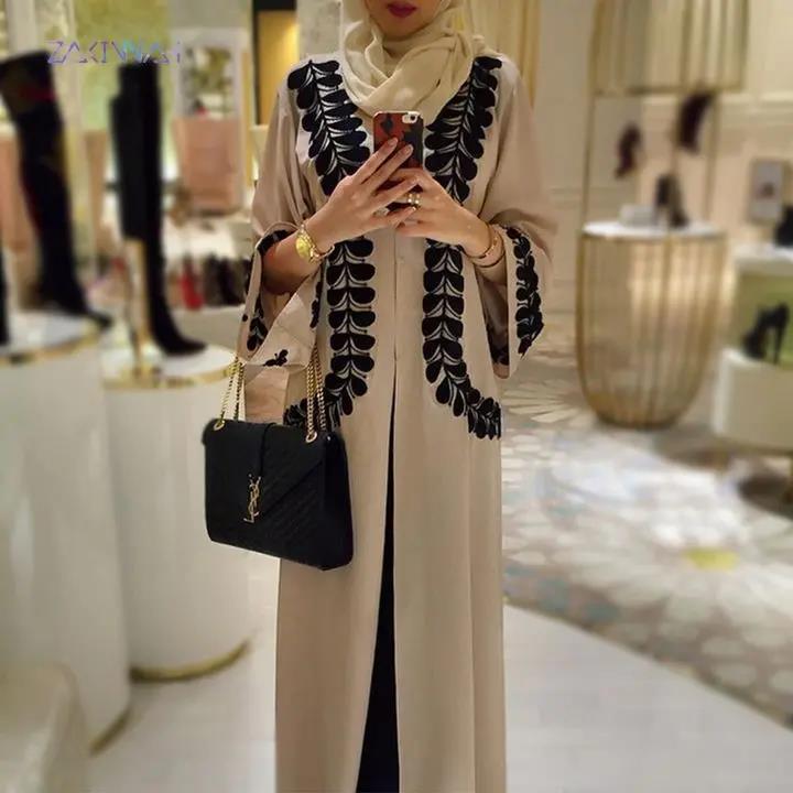 Fashion Plus Size Islamic Clothing Muslim Turkish Dresses Abayas Women Abaya Dubai Dress