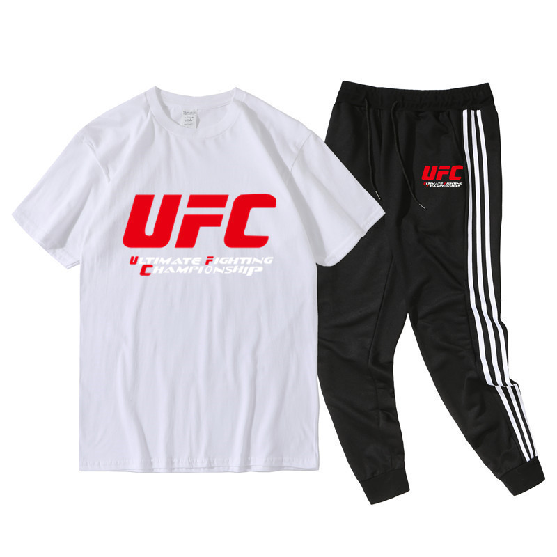 UFC Europe and America fighting competition cotton men's T-shirt leisure fitness men's short sleeve