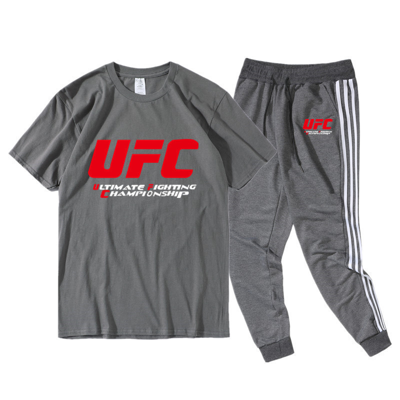 UFC Europe and America fighting competition cotton men's T-shirt leisure fitness men's short sleeve