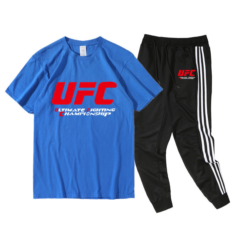 UFC Europe and America fighting competition cotton men's T-shirt leisure fitness men's short sleeve