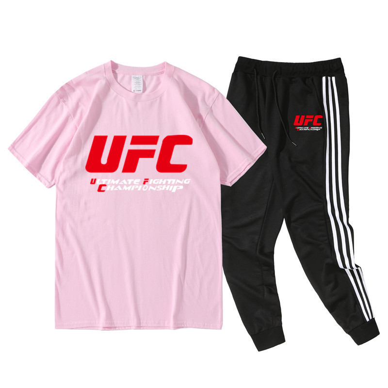 UFC Europe and America fighting competition cotton men's T-shirt leisure fitness men's short sleeve