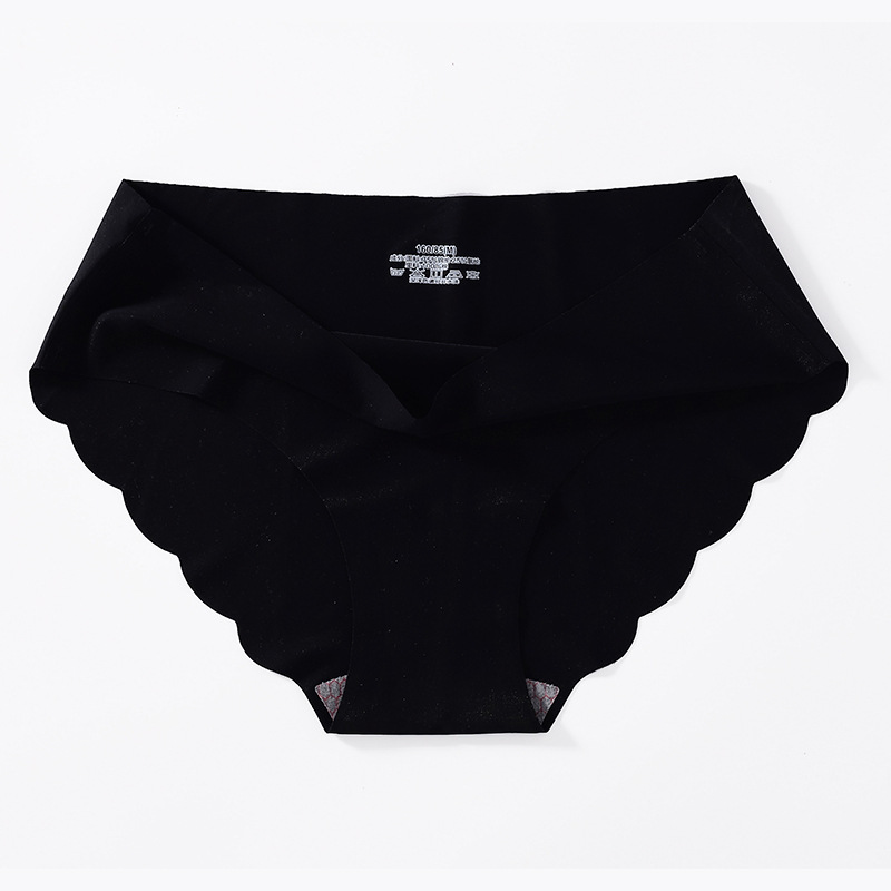 8PC colors random women's seamless ice silk panties soft thin light briefs ladies cotton crotch lingerie  comfy invisible briefs girls quick drying underwear