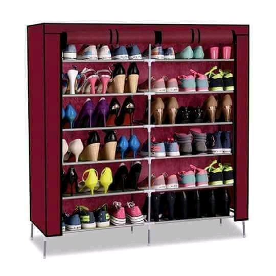 Fashion Two column portable shoe rack