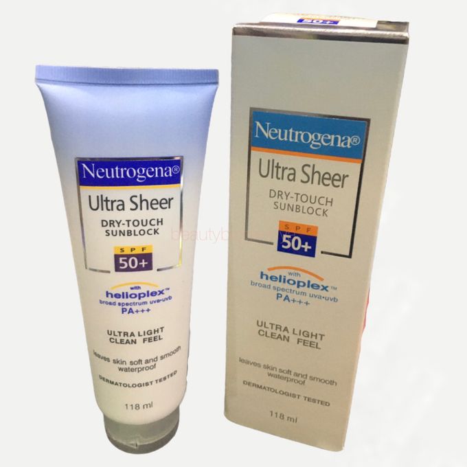 Neutrogena Ultra-sheer Sunscreen Sunblock Helioplex Broad Spectrum UVA UVB