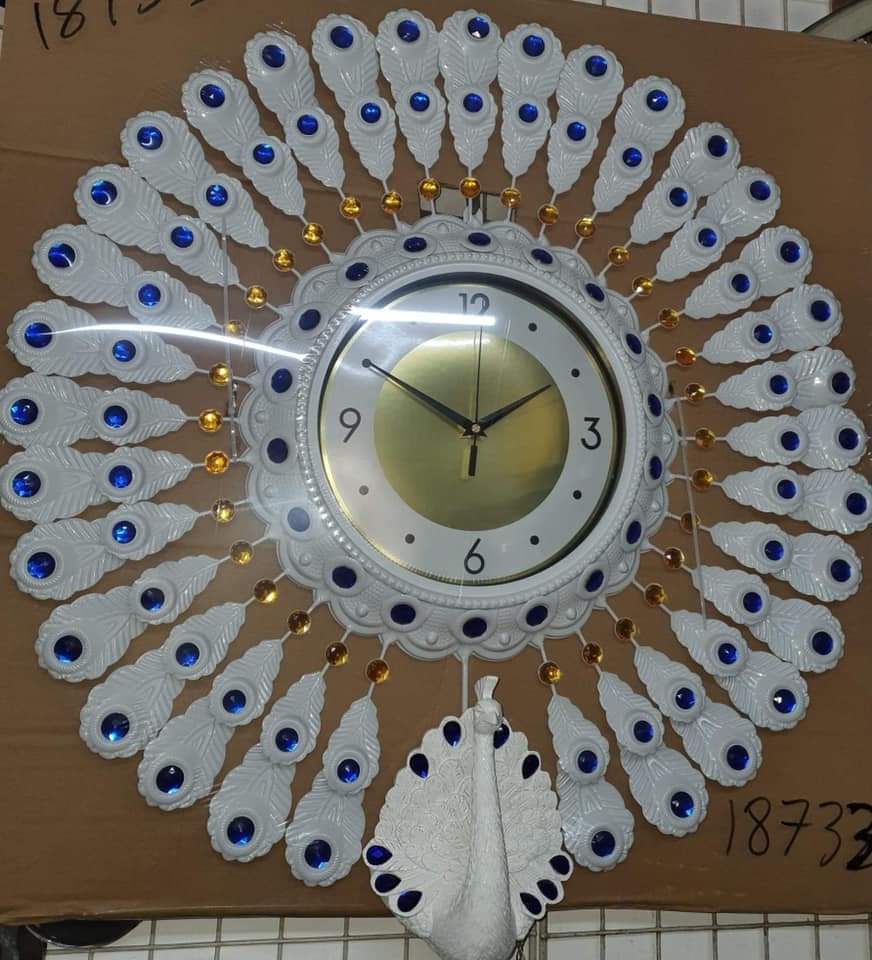 New Arrival, Classy and Beautiful Pea-Cock Wall Clocks Now available