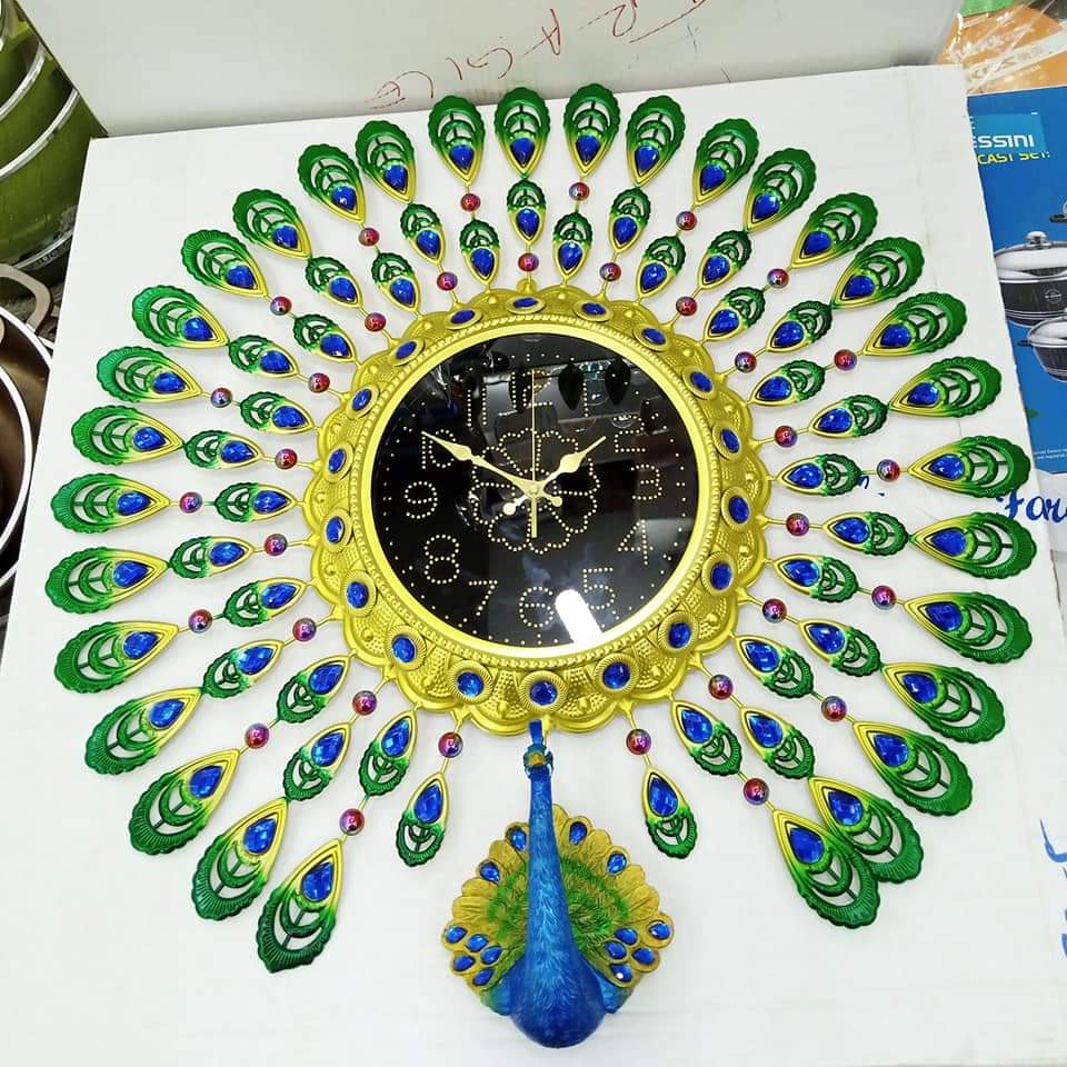New Arrival, Classy and Beautiful Pea-Cock Wall Clocks Now available